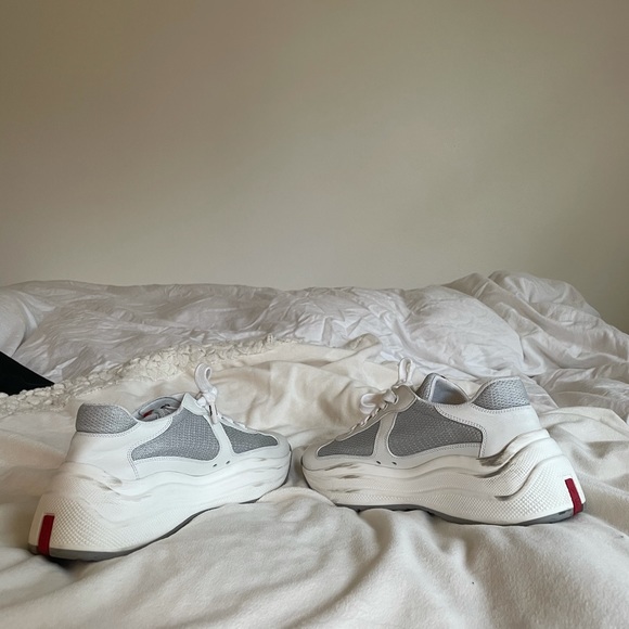 Prada America’s Cup Lace Up Sneakers - Picture 4 of 6